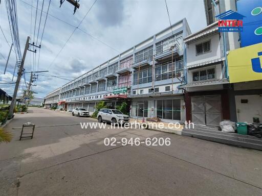 Exterior view of commercial buildings