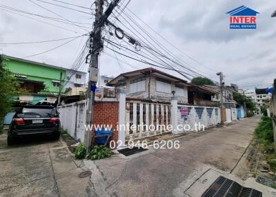 Exterior view of residential buildings on a street