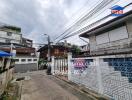 Street view of buildings and houses