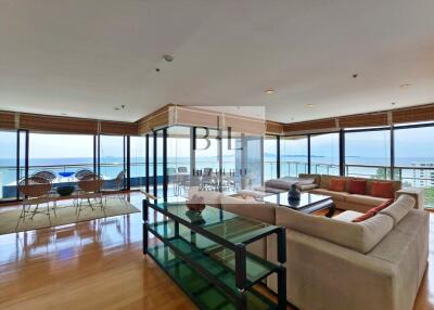 Living room with ocean view