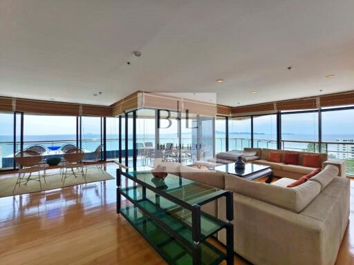 Living room with ocean view