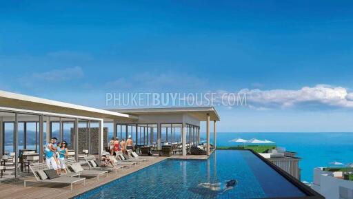 KAM22295: Seaview Apartment in the Hi End Resort Style Development in Kamala for Sale