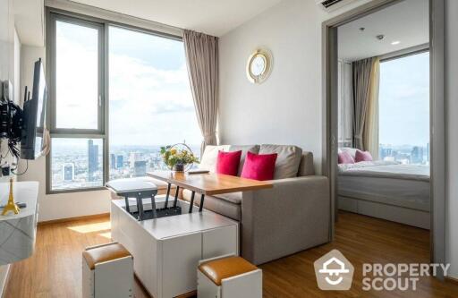 1-BR Condo at Cloud Thonglor-Phetchaburi near MRT Phetchaburi