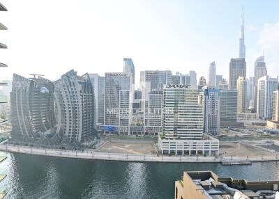 Burj Khalifa  Canal and Pool View  Higher Floor