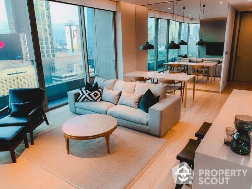 2-BR Condo at Saladaeng One near MRT Si Lom