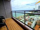 Balcony with ocean view