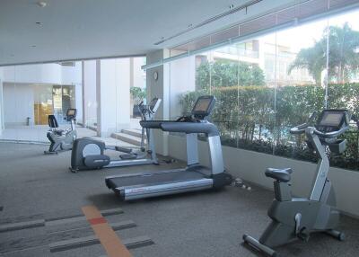 Fitness center with exercise equipment