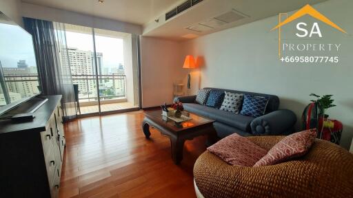 Living room with balcony