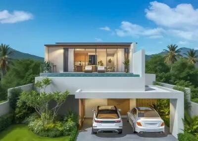 2STOREY VILLA SEA VIEW FOR SALE IN BOPHUT, KOH SAMUI