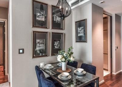 Modern dining area with stylish decor