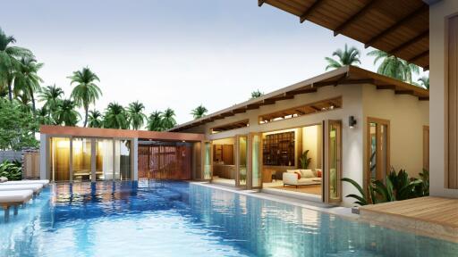 Modern villa with pool