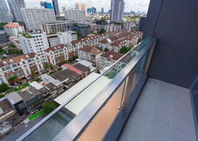 Balcony with a city view