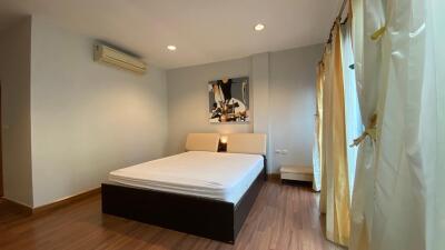 Modern bedroom with natural light