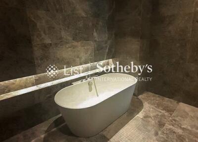 Luxury bathroom with standalone bathtub