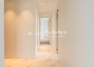 Bright hallway with marble flooring