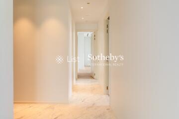 Bright hallway with marble flooring