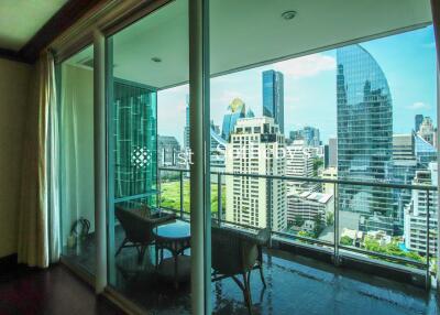 Balcony with city view