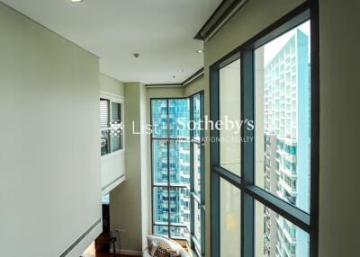 Living area with large windows