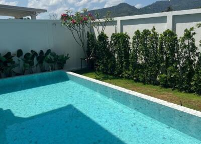 New two-level villa with a swimming pool and furnishings in Bang Tao, Phuket, Thailand