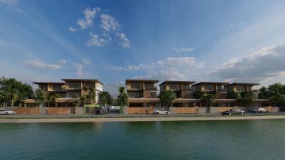 Waterfront modern residential complex