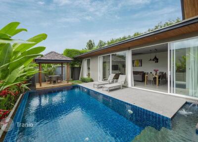 Furnished villa with a garden, a swimming pool and services, Layan, Phuket, Thailand