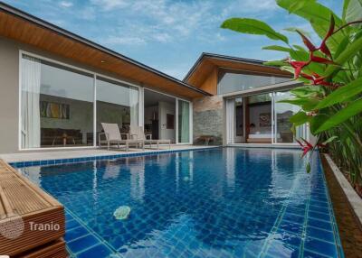 Furnished villa with a garden, a swimming pool and services, Layan, Phuket, Thailand