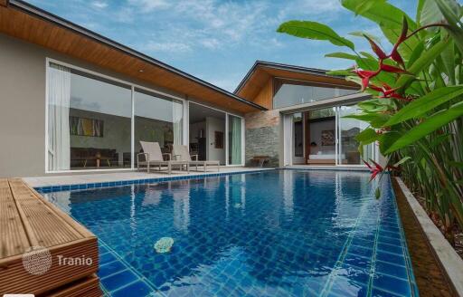 Furnished villa with a garden, a swimming pool and services, Layan, Phuket, Thailand