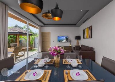 Furnished villa with a garden, a swimming pool and services, Layan, Phuket, Thailand