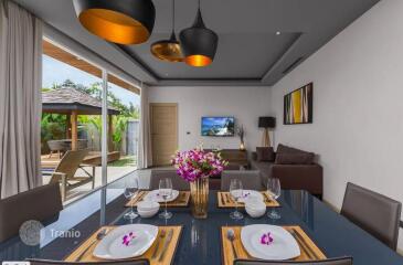 Furnished villa with a garden, a swimming pool and services, Layan, Phuket, Thailand