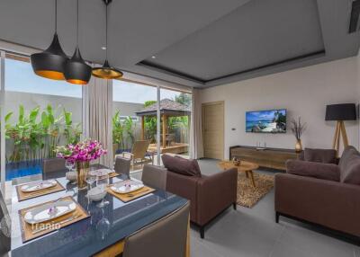 Furnished villa with a garden, a swimming pool and services, Layan, Phuket, Thailand