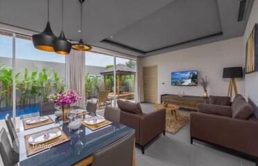 Furnished villa with a garden, a swimming pool and services, Layan, Phuket, Thailand