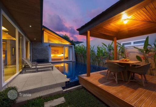 Furnished villa with a garden, a swimming pool and services, Layan, Phuket, Thailand