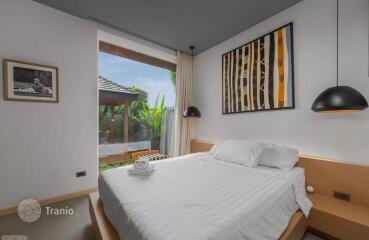 Furnished villa with a garden, a swimming pool and services, Layan, Phuket, Thailand