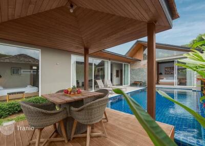 Furnished villa with a garden, a swimming pool and services, Layan, Phuket, Thailand