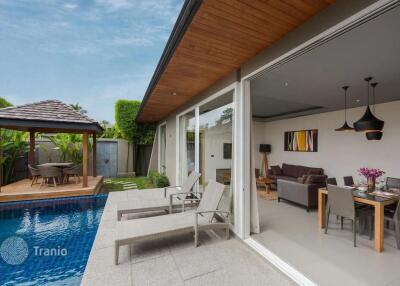 Furnished villa with a garden, a swimming pool and services, Layan, Phuket, Thailand