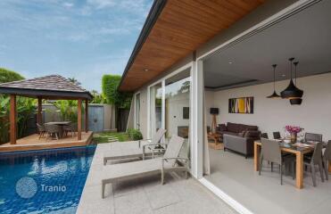 Furnished villa with a garden, a swimming pool and services, Layan, Phuket, Thailand