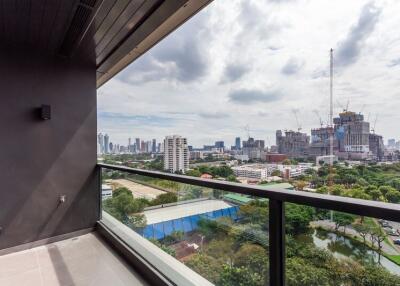 Balcony with city view