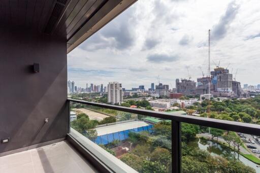 Balcony with city view