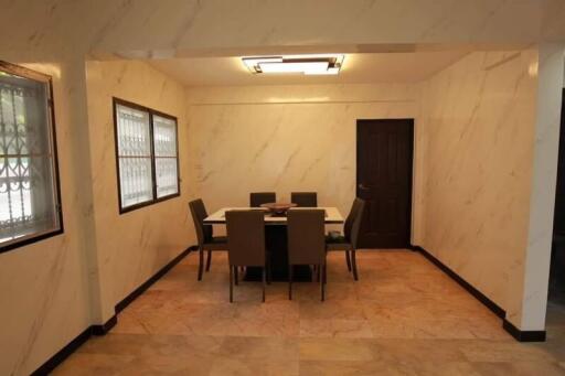 Dining room with table and chairs