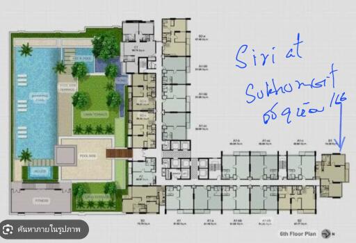 Floor plan layout of a building