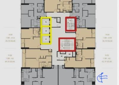 floor plan of an apartment building