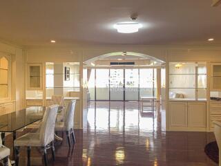 spacious main living area with dining and seating arrangements