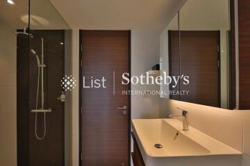 Modern bathroom with sleek fixtures