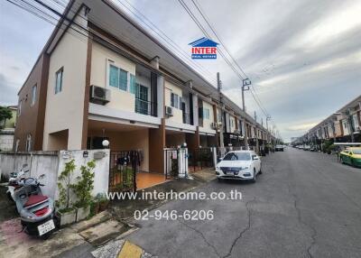 Exterior view of residential buildings