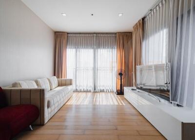 Modern living room with natural light