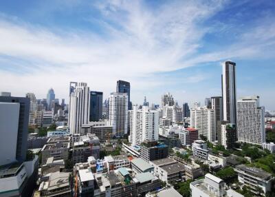 Skyline view of city buildings