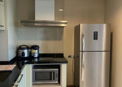 Modern kitchen with stainless steel appliances