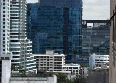 View of modern city buildings