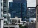 View of modern city buildings