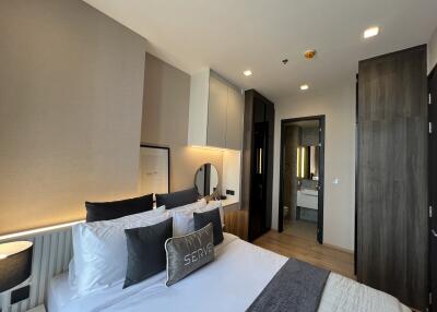 Modern bedroom with ensuite bathroom